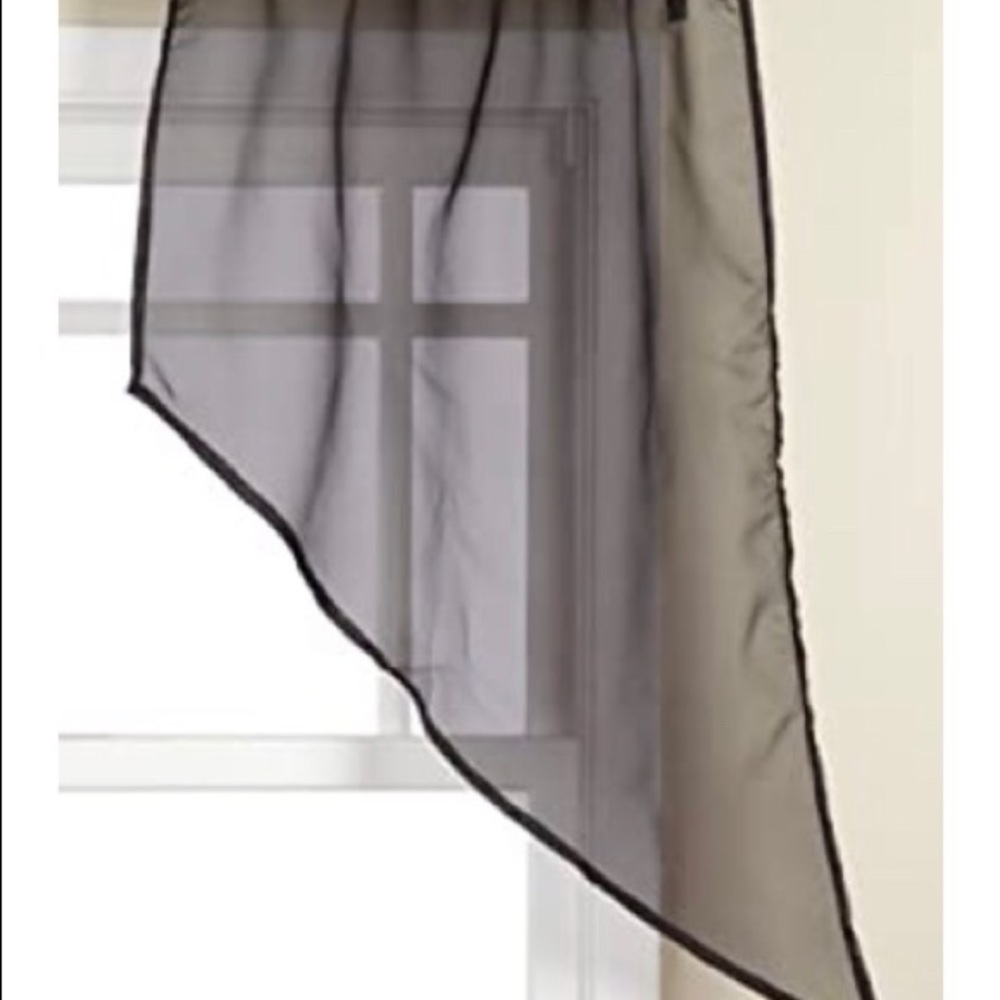 Sheer swag voile